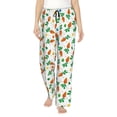 thumbnail image 2 of Goofa Cute Carrot Printed Soft Pajama Pants for Women, Wide Leg Comfy Casual Lounge Yoga Pants-XX-Large, 2 of 9