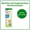 thumbnail image 2 of Med Pass 2.0 Oral Supplement Vanilla 32 oz Carton, 2 of 6