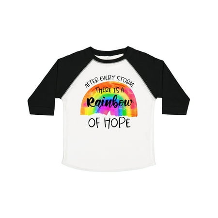 

Inktastic After Every Storm There is a Rainbow of Hope Gift Toddler Boy or Toddler Girl T-Shirt