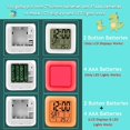 thumbnail image 5 of Despertadores digitales de unicornio para niñas, cubo de luz nocturna LED, reloj LCD con luz, despertador para niños, reloj de noche, regalos de cumpleaños TUNC Sencillez, 5 of 5