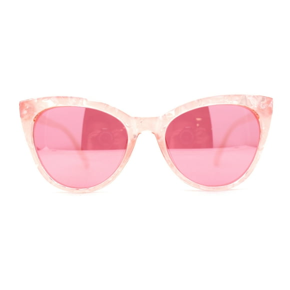 Womens Pearl Color Cat Eye Sunglasses All Pink