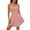 #309-Pink, variant on Warop Womens Spaghetti Strap Corset Mini Dress Ruched Bust A-Line Party Dance Graduation Short Dresses