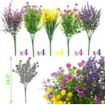 thumbnail image 2 of 20 Bundles Artificial Flowers Outdoor UV Resistant No Fade Fake Plants Faux Plastic Shrubs for Garden Patio Porch Window Box Home Wedding Farmhouse Hanging Décor, 2 of 5