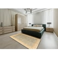 thumbnail image 5 of Ahgly Company Machine Washable Indoor Rectangle Abstract Yellow Area Rugs, 3' x 5', 5 of 7