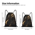 thumbnail image 2 of Gaeub Black And Gold Fire Dragon Drawstring Backpack Bag Sport Gym Sackpack Heavy Duty String Backpack for Men Women-Medium, 2 of 6