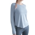 thumbnail image 2 of YouLoveIt Womens Sports Shirt Long Sleeve Yoga Tops Loose Casual Workout Shirts Yoga Tops Loose Shirt Yoga Sports Running Shirt Quick Dry Exercise Gym Blouse, 2 of 7