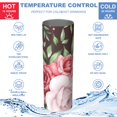 thumbnail image 5 of Rose 20 Oz Stainless Steel Skinny Tumbler – Vacuum Insulated Slim Travel Cup with Lid & Stainless Steel Straw, 360° Full Wrap Printed Tumbler for Home, Office & Outdoor Use, Spring, Floral, 5 of 6