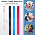 thumbnail image 3 of 4 Pieces Metal Ruler Stainless Steel Aluminum Ruler Metal Straight Edge Ruler Kit with Conversion Table Measuring Device Tool for Student School Office Supplies, 12 Inch Black Silver Blue Rose Red, 3 of 7
