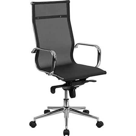 Modern Style Modern High back Mesh Chair with w/Tilt Adjustable seat Executive Office Chair Work Task Computer Executive -High Back (Best Work Chair For Bad Back)