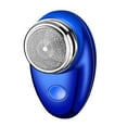 thumbnail image 3 of Mini Afeitadora eléctrica para hombres, depilación facial, portátil, recargable, cabeza lavable, recortadora de barba compacta, maquinilla de afeitar Azul Salvador afeitadora eléctrica, 3 of 9