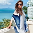 thumbnail image 6 of Hippocampus Elegant Chiffon Silk Scarf for Women - Lightweight Breathable Wrap Shawl 70.86"x28.7, 6 of 6