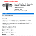 thumbnail image 2 of Hood Insulation Pad Clip - Compatible with 2006 - 2009 Pontiac Torrent 2007 2008, 2 of 2