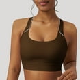thumbnail image 2 of Uaswgudfs ​Tank Top for Women Cross-Back Athletic: Supportive Seamless Fabric, Workout Essentials Yoga Running Gym Wear & Breathable Sportswear Coffee XL, 2 of 4