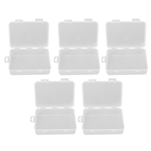 Transparent Small Container Box,5Pcs Clear Small Container Clear Small Container Box Rectangular Clear Container Box Exceptional Craftsmanship