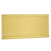 Uxcell 10.92 x 4.68inch Aluminum Name Plate Holder,4Pcs Wall Mount Sign Holder Gold Tone