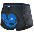 thumbnail image 2 of Pantalones cortos de ciclismo para hombre, ropa interior de ciclismo con Gel acolchado 3d, ropa interior transpirable para ciclismo, pantalones cortos para bicicleta, 2 of 4
