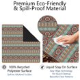 thumbnail image 4 of Traditional Boho Pattern Anti-Skid Rubber Table Topper 31.5x31.5 Inch Mahjong Playing Mat with Quiet Surface for Card Games Board Games and Game Nights, 4 of 7