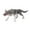 gray, variant on kowaku Mini Wolf Figurine Miniature Animal Toy Crafts Cake Toppers Desktop Ornaments Realistic Detailed Action Figure for Girls Kids black