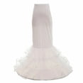 thumbnail image 3 of Women White Fishtail Dress Bustle White Petticoat fpr gown, 3 of 6
