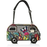 Mary Frances It's A Trip Embellished Bus Top-Handle Bag, Multi