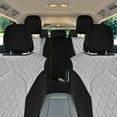 thumbnail image 3 of For Toyota Highlander LE 2020-2024 FH Group Neoprene Custom Fit Waterproof Car Seat Covers  Gray - Full Set, 3 of 7