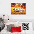thumbnail image 5 of PRATYUS  Seven Lucky Running Wild Horses Wall Art Animal Posters Canvas Poster Bedroom Decor Sports Landscape Office Room Decor Gift 20X16 Inch 16x12in, 5 of 5