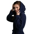 thumbnail image 6 of Women's Deluxe Cotton Hooded Robe - Extra Soft & Absorbent, 6 of 6