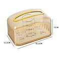 thumbnail image 4 of Desktop Plastic Tissue Box Heavy Duty Tissue Dispenser Box for Office Restaurant Dorms, 4 of 4
