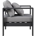 thumbnail image 4 of Meridian Furniture Nizuc Gris Fauteuil d'Extérieur pour Patio, 4 of 9