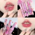 thumbnail image 2 of Jelly Love-pintalabios rosa, brillo de agua, esmalte de labios transparente, resistente al agua, taza antiadherente, hidratante, carnoso, líneas de labios que se desvanecen, maquillaje, 2 of 5