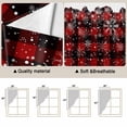 thumbnail image 5 of Black Christmas Swag Valances for Windows, Kitchen Curtains 36 Inch Length 2 Panels Set, Red Plaid Xmas Snowflake Winter Short Curtains for Small Windows Rod Pocket Cafe Curtains Drapes 28"x36", 5 of 8