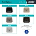 thumbnail image 7 of 15" x 15" Quartz Kitchen Sink, Single Bowl Sink, Drop-in Sink, Undermount Sink, Granite Kitchen Sink, Galaxy Mocha Kitchen Sink, Lexicon Platinum LP-1515-M-SO, 7 of 7