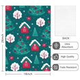 thumbnail image 2 of 6 Pcs Funny Kitchen Towels,Dark Green Christmas Tree and House Pattern Microfiber Dish Towels,Kitchen Tea Towels,Kitchen Towel Set (18" X 26"), 2 of 7