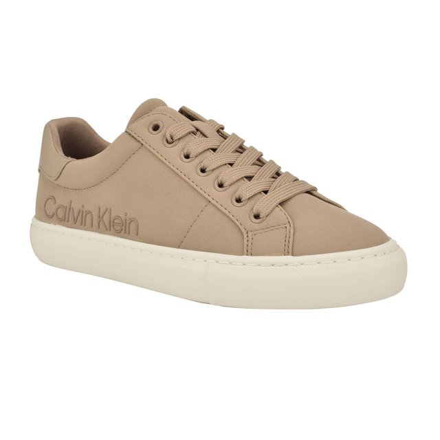 Zapatillas Calvin Klein Camzy con Cordones para Mujer, Color Natural Claro, Talla 11