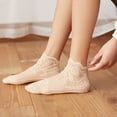 thumbnail image 6 of iHPH7 Sheer Socks Women Lace Ankle Socks Women Mesh Socks for Women Womens Socks Ankle Women Ankle Socks Womens Socks Low Cut Comfortable Socks for Women Beige One Size, 6 of 7