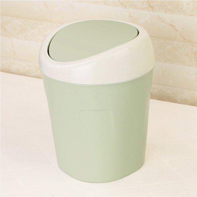 Ruiboury Eco-friendly And Innovative Waste Bin For Green Living Space-saving Lightweight Kitchen Trash Can green 1Set