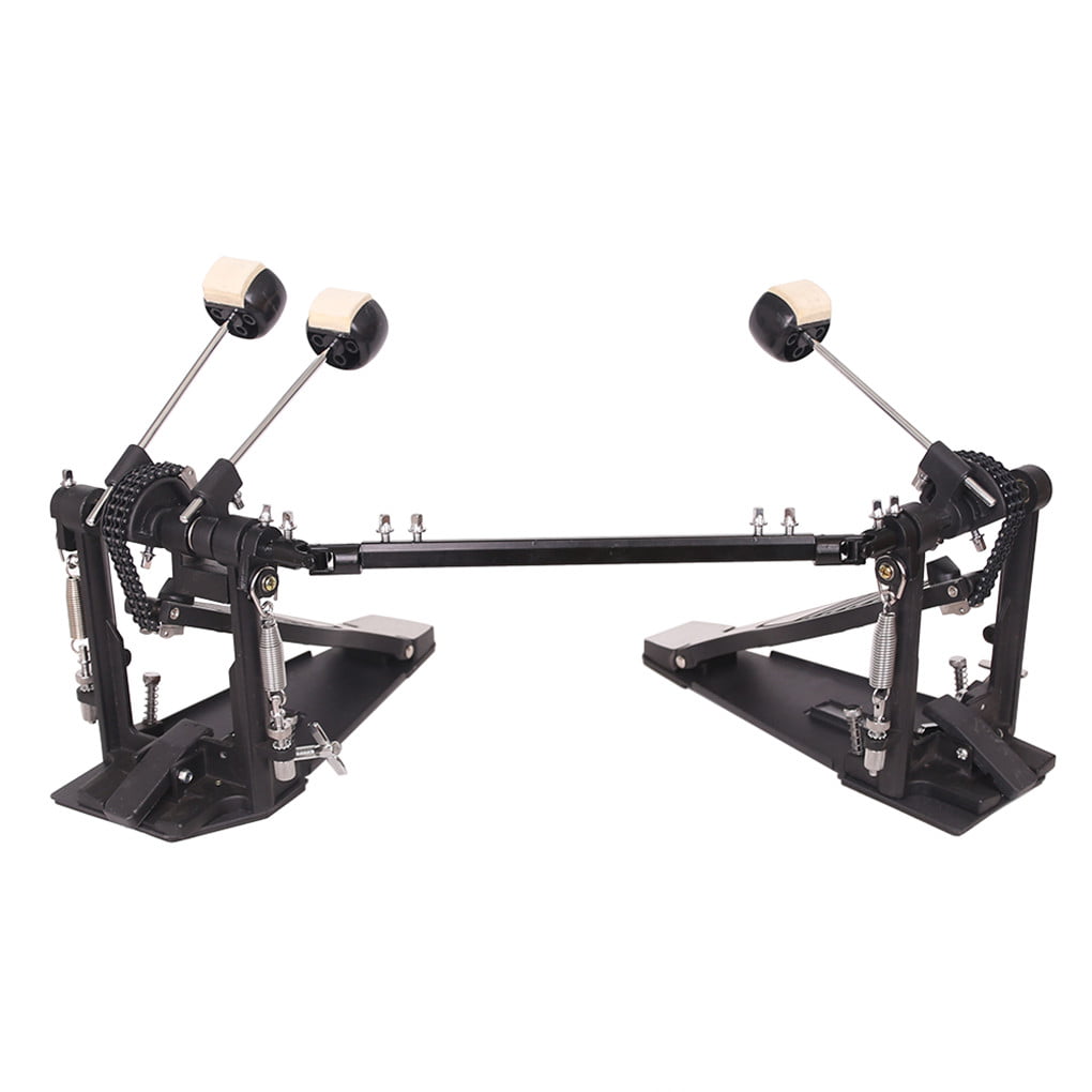 Double Bass Pedal Professional Adjustable Kick Drum Treadle for Jazz Rock Metal Music Lover Adult 