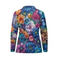 thumbnail image 5 of Yuyamidu Colorful Boho Flowers Long Sleeve Golf Shirt for Women Floral Tennis Tops Running Shirt with Collar Sports Athletic T-Shirt Shirts Plus Size S, 5 of 8