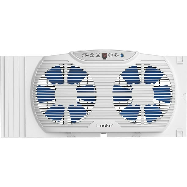 Lasko Electrically Reversible Twin Window Fan with Bluetooth®, W09560