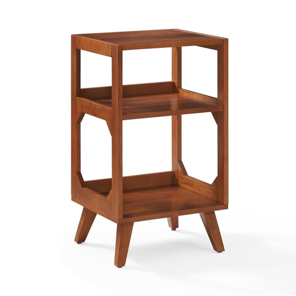 Crosley Furniture Asheville Record Player Stand in Walnut