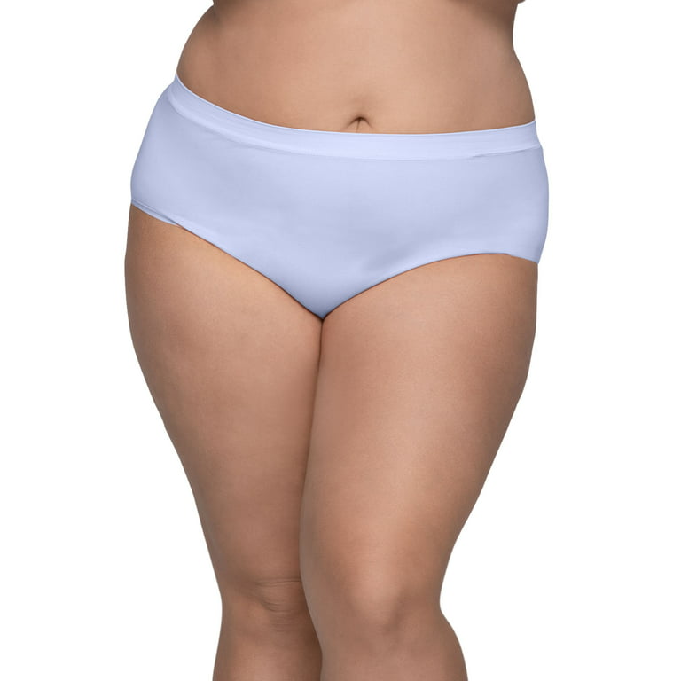 Fit for Me by Fruit of the Loom Women's Plus Size Seamless Brief Underwear,  5 Pack