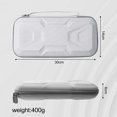 thumbnail image 2 of Carrying Case for Nintendo Switch 2, Armored Mech Design, Hard Shell & Waterproof Portable Travel Carry Case Game Storage Bag with 2 Screen Protectors, Grey, 2 of 6