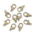 thumbnail image 2 of Antique Bronze Alloy Lobster Claw Clasps Parrot Trigger Clasps Vintage Jewelry Making Clasps Cadmium Free & Nickel Free & Lead Free Size: about 8mm wide 14mm long hole: 1.2mm, 2 of 6