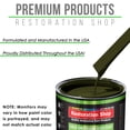 thumbnail image 4 of Olive Drab Gallon Low VOC URETHANE BASECOAT CLEARCOAT Car Auto Paint Kit, 4 of 6