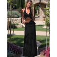 thumbnail image 4 of Women'S Maxi Skirt Set 2 Piece Outfits Sleeveless Strap Top Maxi Skirt Vacation Skirt Set, 4 of 7
