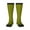 3 Black, variant on Olive print thigh-high socks, crafted for both men and women with a stretchy, high-opaque design perfect for daily wear