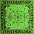 thumbnail image 1 of Ahgly Company Indoor Square Oriental Green Traditional Area Rugs, 3' Square, 1 of 4