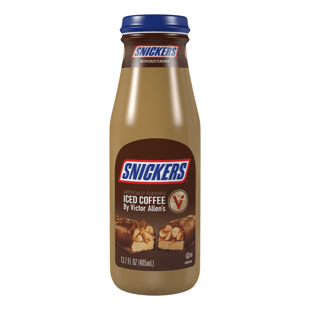 Victor Allen's Snickers Iced Coffee Latte, Ready to Drink, 13.7 oz