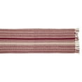 thumbnail image 2 of Wine Braided Cotton Stripe Table Runner 15x72, 2 of 9