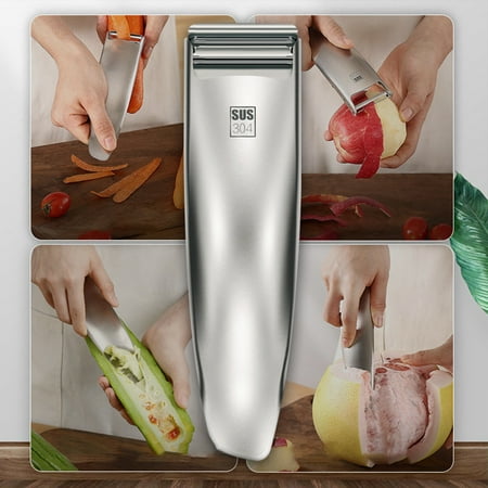 

Dream Lifestyle Swivel Vegetable Peeler Sharp Stainless Steel Blades Soft Comfortable Handle Dishwasher Safe Kitchen Food Peelers Quicker Peeling Peel Vegetables Potatoes